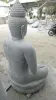 Product image 7 of the product “Seated Buddha with floral carving -Chakra position. About 152cm height. Natural stone (river stone), stonemasonry ”